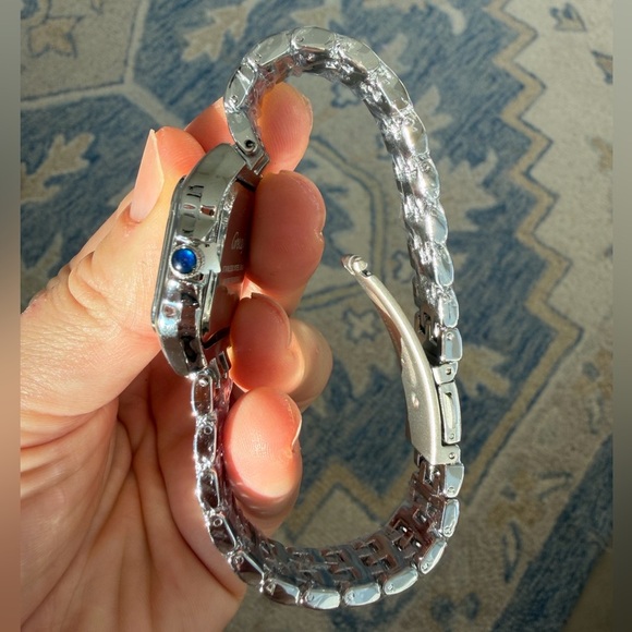 Panthere Classic Rectangle Stainless Steel Silver Watch - Picture 14 of 15